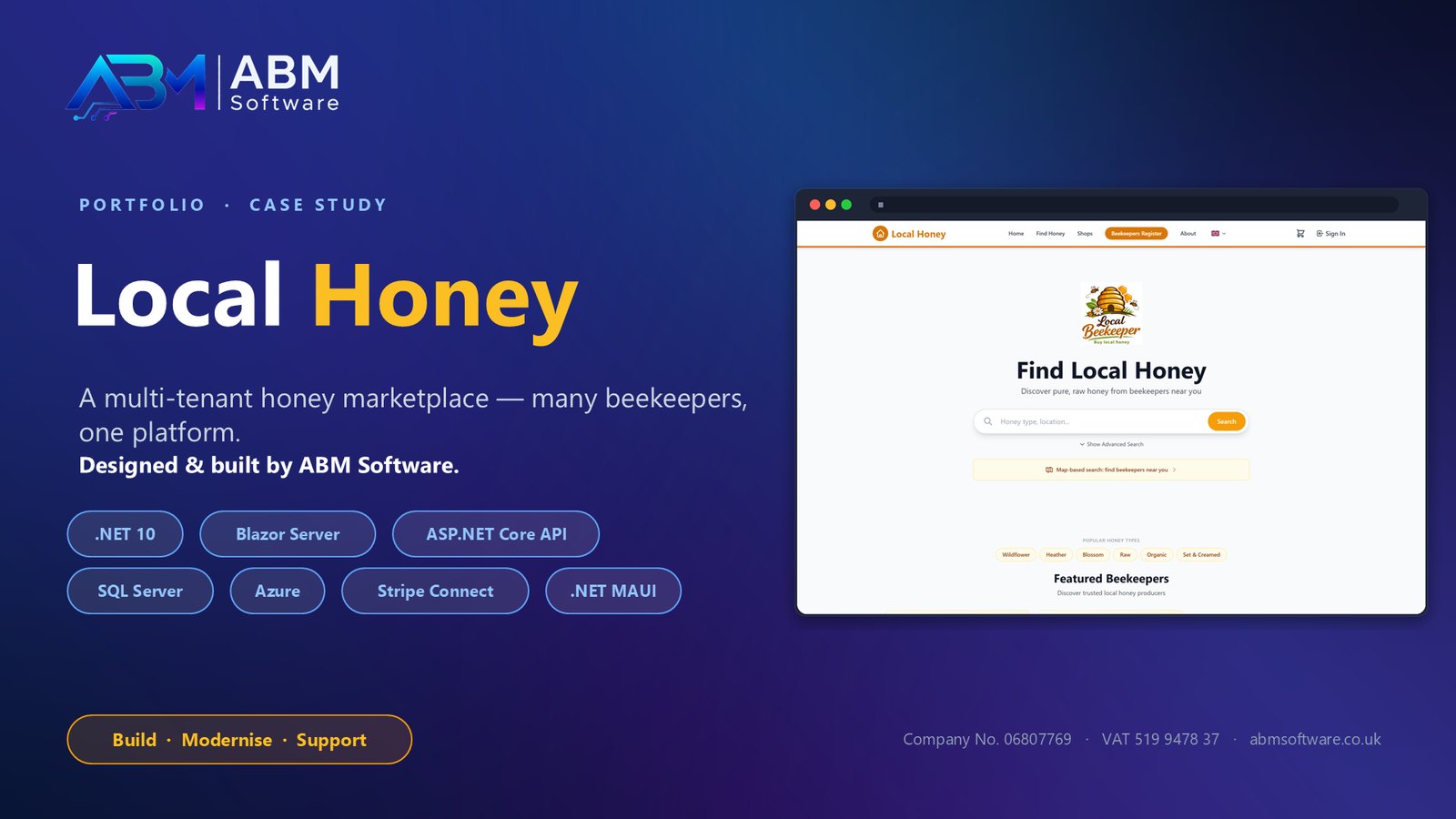 Local Honey - a multi-tenant marketplace